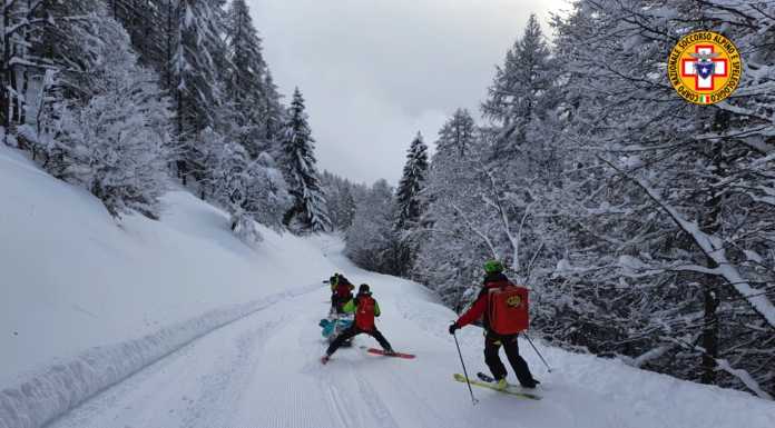 S’infortuna al Pian delle Betulle, Soccorso Alpino al lavoro