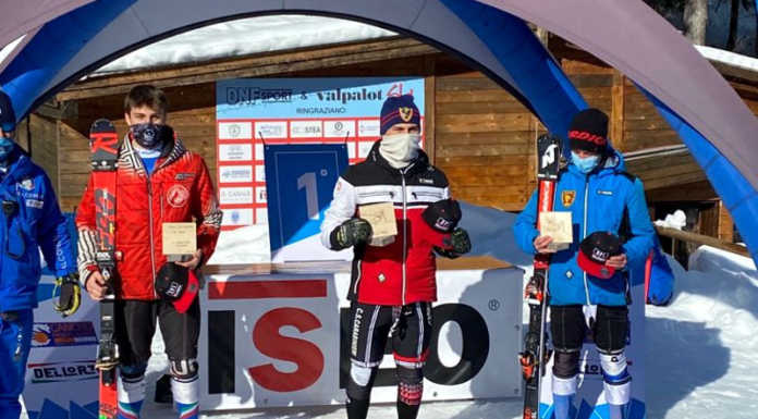 Sci. Nello Slalom doppio podio Aspiranti per Andrea Bertoldini (Sci Club Lecco) Anrea Bertoldini Sci Club Lecco secondo posto Slalom Val Palot