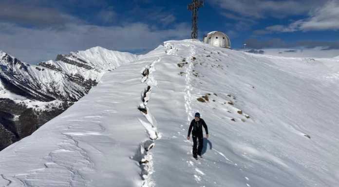 Rischio slavine alto sul Monte Due Mani, l’appello del Cai: “Fate attenzione”