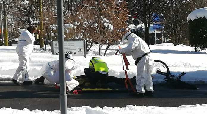 Ballabio. Incidente tra un’auto e un ciclista alla rotonda