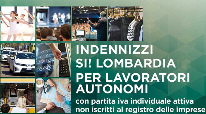 Contributi Covid per lavoratori autonomi: da oggi le domande in Regione