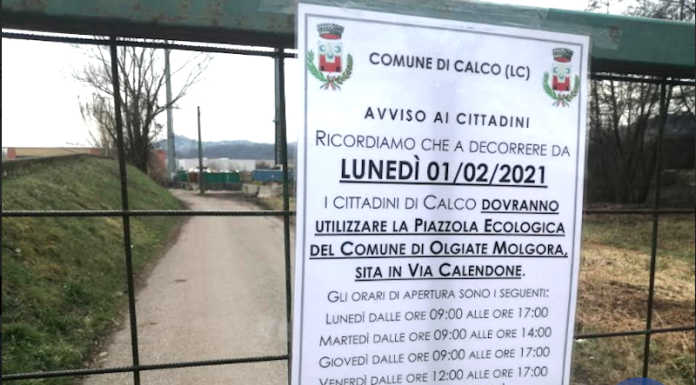 Calco, discarica chiusa da oggi. Utenti ‘dirottati’ per un anno a Olgiate