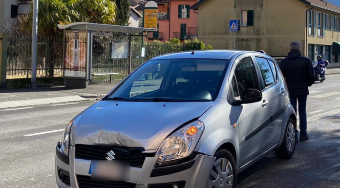 Lecco, scontro tra auto e scooter in via Pasubio: soccorso 45enne INCIDENTE VIA PASUBIO LECCO- FEBBRAIO 2021 (1)