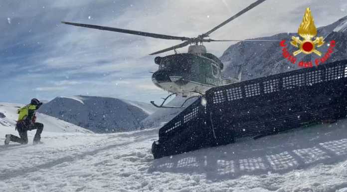 Escursionisti scomparsi sul Monte Velino, Vigili del Fuoco anche da Lecco per le ricerche