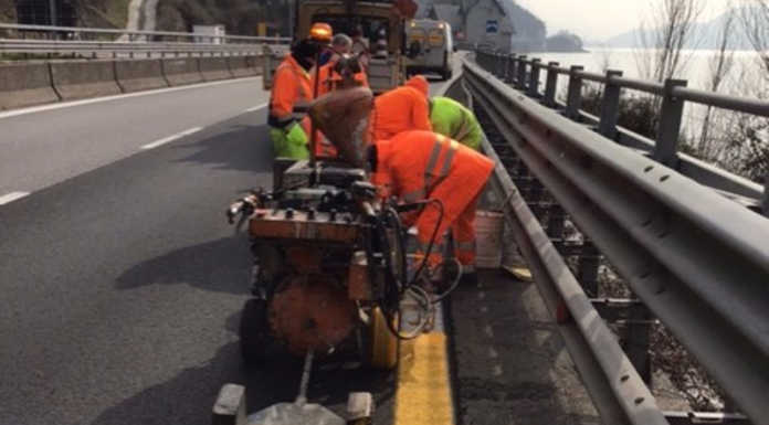 Lavori sulla Statale 36, al via stamattina il cantiere tra Lecco e Abbadia ss 36 operai viadotto anas lavori
