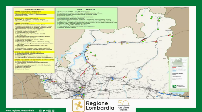 Olimpiadi e infrastrutture: nel lecchese si metterà mano a strade e linea ferroviaria