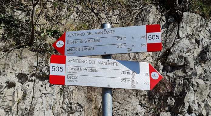 Abbadia. Sentiero del Viandante chiuso in località San Martino