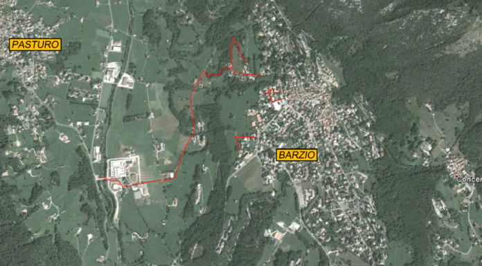 Barzio: conclusi i lavori di posa della fognatura a valle dell’abitato Barzio fognatura percorso