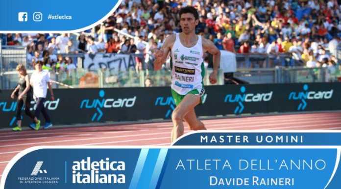 Davide Raineri spettacolare: dopo 10 anni cade il primato italiano M45 sui 2000 metri Davide Raineri