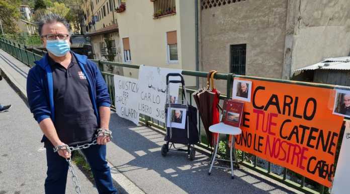 Lecco. Fuori dall’Airoldi e Muzzi continua il presidio per Carlo Gilardi Presidio per Carlo Gilardi