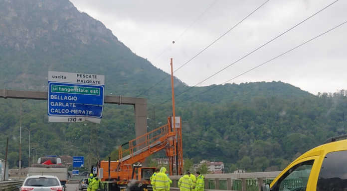 Lecco, code e disagi per il cantiere sul Ponte Manzoni in SS36 cantiere statale 36 ponte manzoni (2)