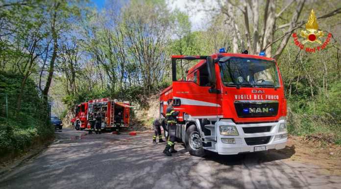 Colico. Incendio boschivo in zona Olgiasca, al lavoro i Vigili del Fuoco incendio boschivo san martino vigili del fuoco -aprile 2021 (4)