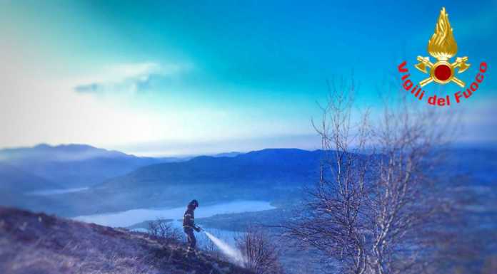Incendi boschivi sul Cornizzolo e sul Monte Croce di Esino incendio cornizzolo 7 aprile 2021 1