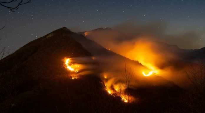 Incendio sul Monte Croce, il grazie della Comunità montana ai volontari