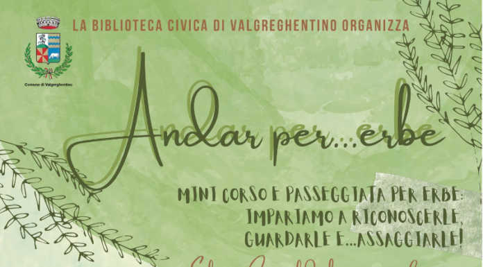 Valgreghentino. Andar per erbe, mini corso con la botanica Elena Castoldi Andar per erbe valgreghentino