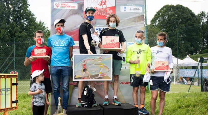 I Falchi Perego e Beltrami vincono la 9^ Monza – Montevecchia eco trail Monza Montevecchia 2021 podio Assoluto