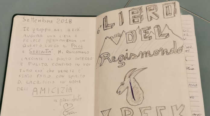 Regismondo. Storie, pensieri e curiosità… un mondo tra le pagine del libro di vetta Il libro di vetta del Regismondo