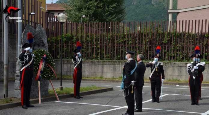 I Carabinieri celebrano il 207° anno di fondazione. A Lecco reati in calo del 7,54% festa arma carabinieri