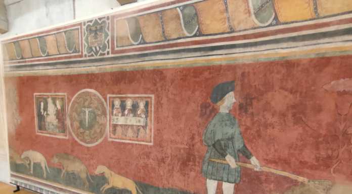 Restaurato il ‘nuovo’ affresco della Casa del Pellegrino di Civate