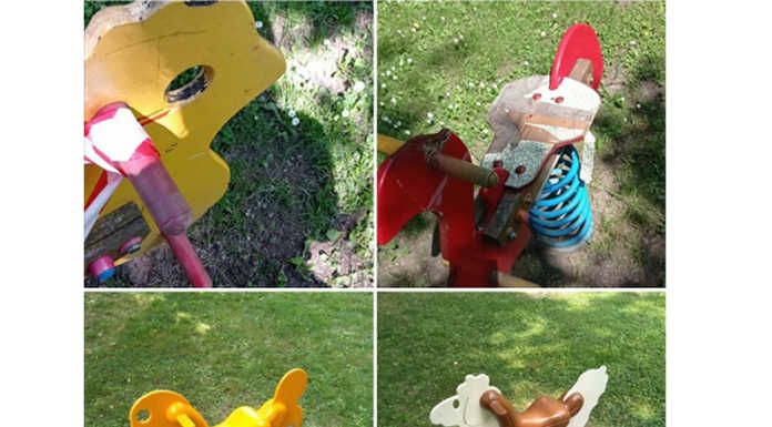 Lecco, parchi pubblici: si sostituiscono giochi per bimbi e arredi