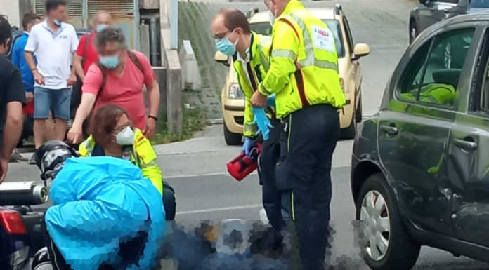 Lecco. Schianto in via Lamarmora, ferito un motociclista