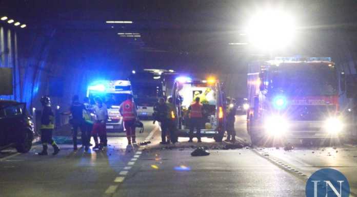 Incidente in galleria: morto un motociclista. Chiusa la nuova Lecco-Ballabio