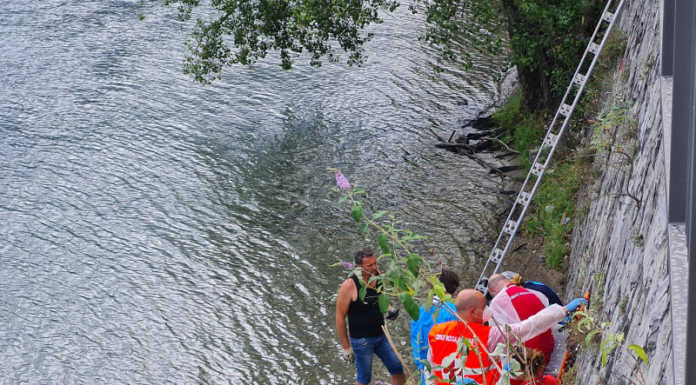 Malgrate. Operaio cade dalla scala e finisce in riva all’Adda Malgrate Lavoro incidente