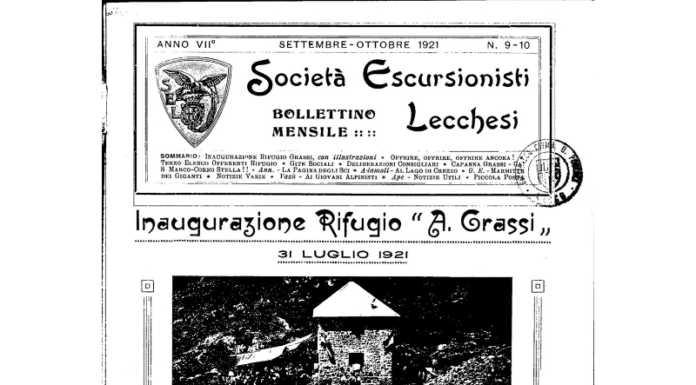 Finalmente la festa per i 100 anni del Rifugio Grassi, appuntamento il 30 luglio 100 anni rifugio Grassi Sel