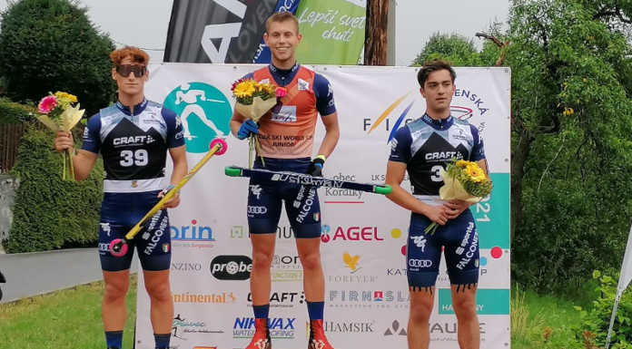 Skiroll. Aksel Artusi due volte d’oro in Coppa del Mondo Aksel Artusi sul gradino più alto del podio in coppa del mondo