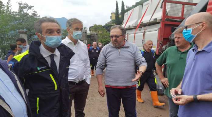 Maltempo. Il presidente Fontana in visita nel Comasco: “Chiesto lo stato di emergenza” Fontana ne comasco maltempo