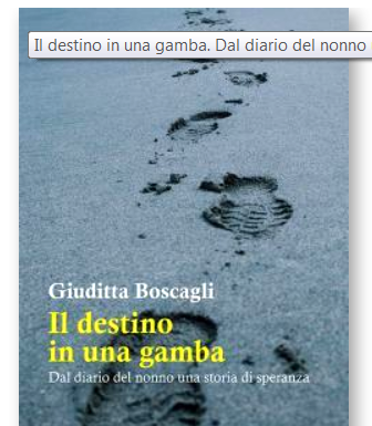 “Il destino di una gamba”, l’ultimo libro della scrittrice lecchese Giuditta Boscagli
