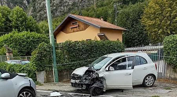 Frontale a Oliveto Lario: soccorsi mamma, bimbo e un’anziana