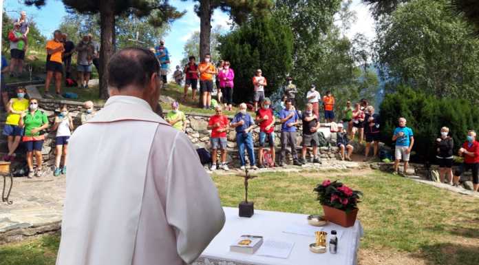 Valmadrera. Festa di S. Isidoro, celebrata la messa al Sasso di Preguda messa sasso preguda