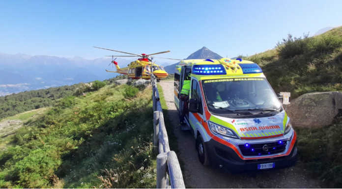 Bellano, colpito da malore a Camaggiore: soccorso in codice giallo