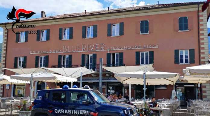 Fuochi d’artificio non autorizzati, chiuso per 7 giorni un locale di Colico Blue River Colico