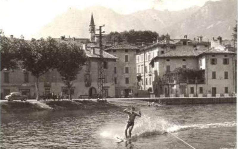 Millo Rusconi, precursore dello scinautico a Lecco negli anni ‘50