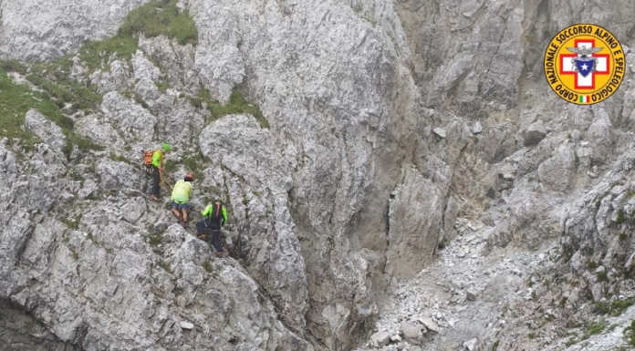 Alben. Si infortuna sulla ferrata “Maurizio”, soccorso un 53enne Intervento alben oltre il colle