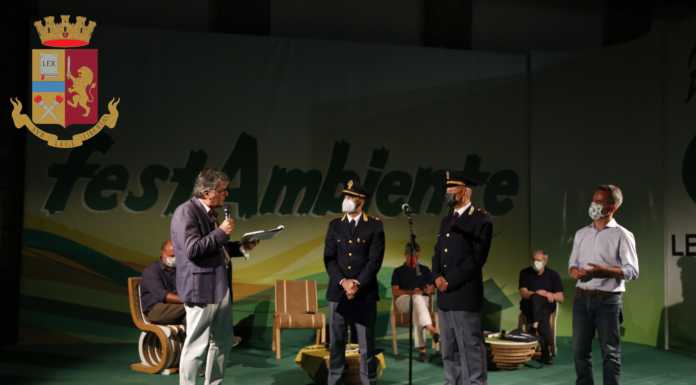 Conferito alla Questura di Lecco il “Premio ambiente e legalità 2021” Polizia Premio Ambiente