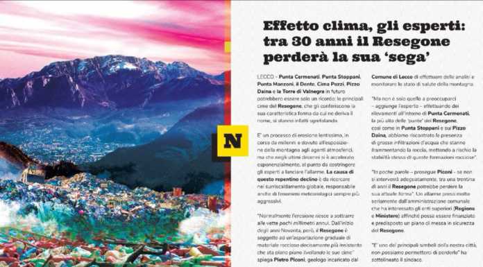 Mostra LN / 34 – Effetto clima, gli esperti: tra 30 anni il Resegone perderà la sua ‘sega’