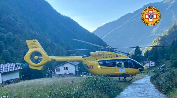 Premana. Cade con la mountain bike all’Alpe Vegessa, soccorso un uomo Elicottero Alpe Vegessa