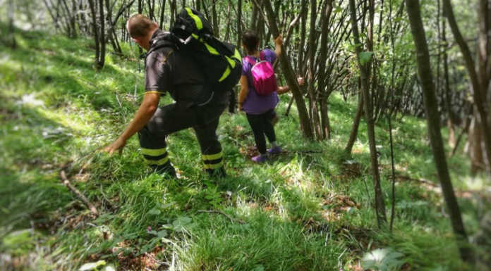 Donna in difficoltà in una zona impervia sopra Barzio, intervento dei Vigili del Fuoco vigili del fuoco intervento barzio