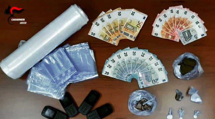 Spaccio nell’ex Villa Ciardi, vicino alla SS 36: un arresto