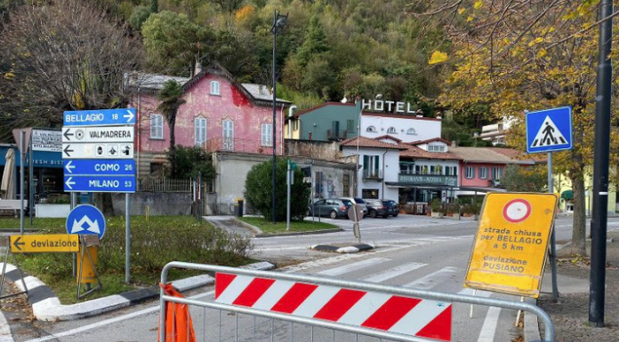 Maltempo, serie di interventi per i Vigili del Fuoco. Chiusa la Lecco-Bellagio