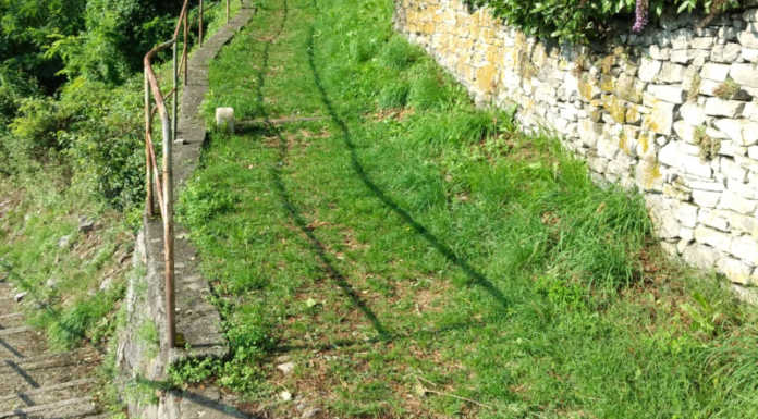 Varenna. Nuova illuminazione sul tracciato che collega il cimitero con Fiumelatte Varenna sentiero fiumelatte