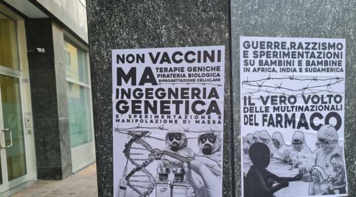 Volantini “no vax” in centro Lecco, denunciate e sanzionate due persone
