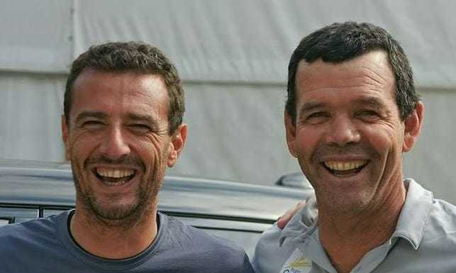 Il velista brasiliano Torbel Grael al Campionato Invernale Interlaghi Torben Grael a destra con Casetti