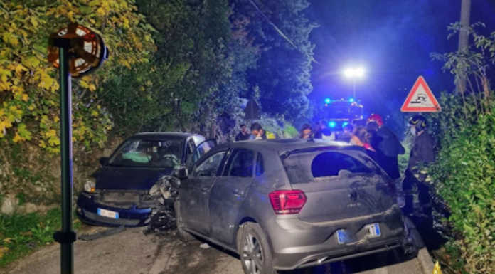 La Valletta: scontro tra due auto a Cereda. Coinvolte sei persone