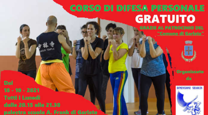 A Garlate al via un corso di difesa personale Locandina corso autodifesa garlate