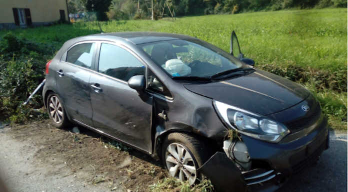 Olginate: finisce fuori strada con l’auto. Soccorso 22enne
