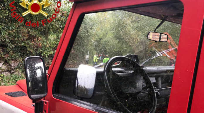 Calolzio: soccorso un giovane biker finito in un dirupo